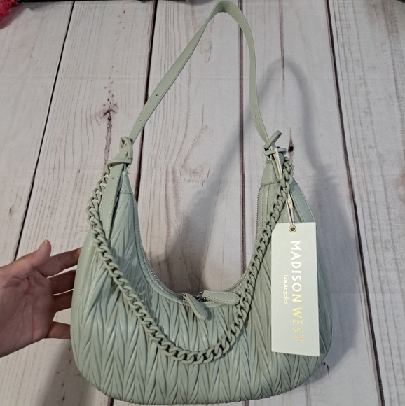 Madison West Women's Sage Green Bag - Picture 1 of 7